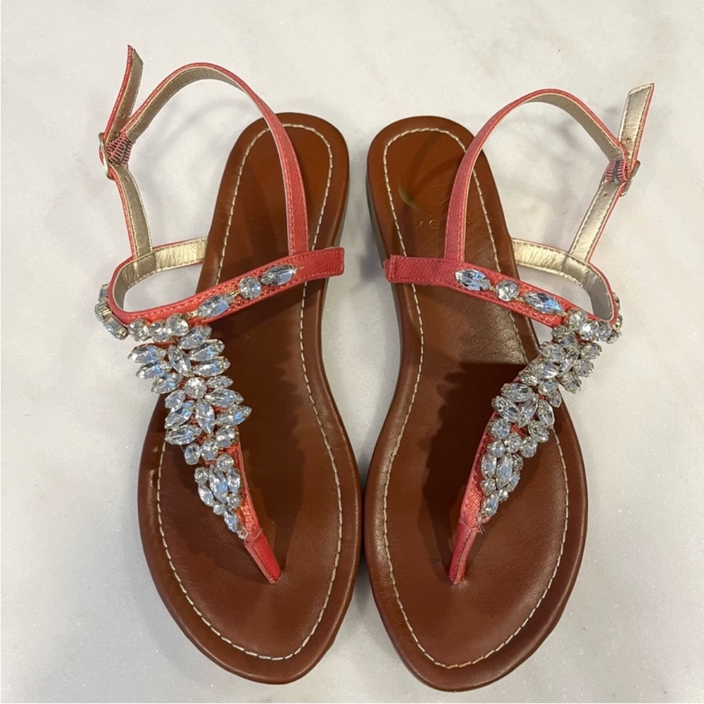 G by Guess Leesure Jeweled Flat Sandals